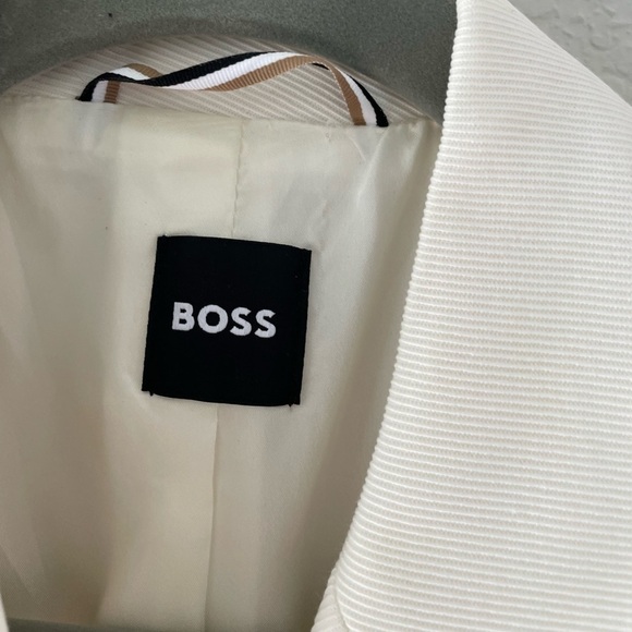 Boss Slim Fit Jacket in Wool Twill Minimalist Tailored Blazer - Picture 8 of 14